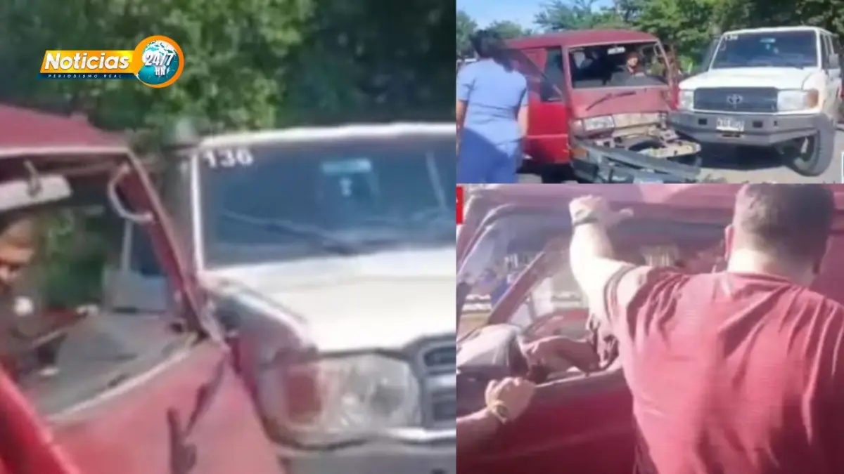 VIDEO: Conductor de microbús rescatado tras quedar atrapado en cabina ...